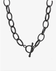 Jewellery - Black chain and Fob necklace